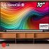 Smart TV 4K 70″ LG UHD 70UT8050 Processador α5 Ger7 AI Alexa/Chromecast integrado Otimizador de Jogos webOS 24 Controle Smart Magic