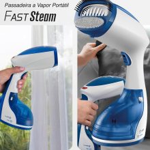 Passadeira a Vapor Portátil Fast Steam, Mondial, Branco/Azul, 1500W, 110V – VP-09