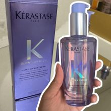 Kérastase Óleo Blond Absolu Huile Cicaextreme, Cabelos loiros, descoloridos, Hidratação, restauração, Ácido Hialurônico, Flor de Edelweiss, 100 ml