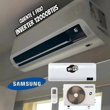 Ar Condicionado Split Inverter Windfree Connect Samsung 12000 Btus Quente/frio 220V Monofásico AR12BSEAAWKNAZ