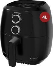 WAP Fritadeira Elétrica Air Fryer FAMILY WAFF2-P 4 Litros, Preto, Revestimento Antiaderente, 1500W 220V