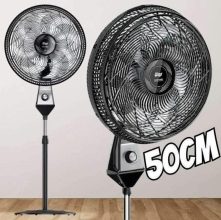 WAP Ventilador de Coluna 50cm FLOW TURBO, com Tecnologia Silenciosa e Econômica, 8 Pás e 3 Velocidades, 180W 127V