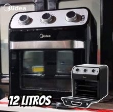 Airfryer 2 Em 1 Fritadeira E Forno Midea 12l 110v