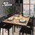 Set Mesa De Jantar 120×90 4 Cadeiras Sofisticado Industrial