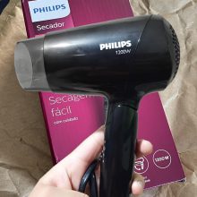 Philips Secador de Cabelo Compacto Essential, Tecnologia ThermoProtect 110V – BHC010/81