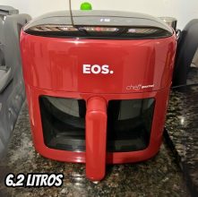 Fritadeira Sem Óleo Air Fryer Eos Chef Gourmet 6.2 Litros Compacta Digital Vermelho Eaf60v 110v