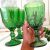 Jogo de Copos de Vidro Verde 330ml 6 Peças – Haus Empire Lace