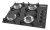 Chamalux Ultra chama 4 bocas Fogão cooktop gás preto