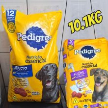 PEDIGREE Ração Pedigree Nutrição Essencial Carne ou Carne Ao Leite Para Cães Adultos 10,1 Kg