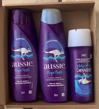 Kit Aussie Mega Moist Super Hidratação Shampoo 360ml e Condicionador 360ml e 3 Minutos Milagrosos 236ml