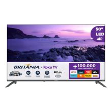 Smart Tv 50 Britânia Btv50va4regb Roku Tv Led Dolby Audio