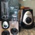 Conjunto com 3 Potes de Vidro Redondos com Tampa Plástica coloridas, VDR7093-CO, Euro Home