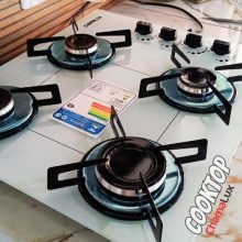 Cooktop 4 bocas Chamalux ultra chama Bivolt Trempe de Chapa Branco