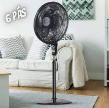 Ventilador Mallory Coluna Delfos TS+ Preto Grafite 40 cm 220V