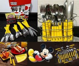 Conjunto de Talheres 24 peças Disney/Mickey, Simonaggio, Disney/Mickey