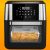 Fritadeira elétrica Oven fry sem óleo Aairfryer oven 3 em 1 RC02 12 litros 1700W Touch preto 127V – TRONOS