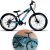 Bike Viking Freeride Tuff 25, aro 26, 21 velocidades, cor preto com azul e branco