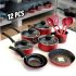 Conjunto Com 8 Potes Herméticos Electrolux Alta Qualidade Cor Vermelho