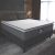 Gazin Cama box Maximus casal 138cm x 188cm cinza e preto