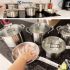 Jogo De Panelas Com 10 Peças Mimo Style Pratic Cook Mármol Cor Branco
