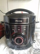 Panela De Pressão Philco Ppp02pi Inox Multifuncional 5l Cor Preto 127V