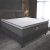 Gazin Cama box Maximus casal 138cm x 188cm cinza e preto