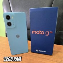 Smartphone Motorola Moto g05 – 128GB 12GB (4GB RAM + 8GB Ram Boost) e Camera 50MP com AI Bateria de 5200 mAh Tela 6.7″ com Superbrilho – Cinza