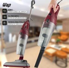 WAP Aspirador de Pó Vertical HIGH SPEED PLUS 3 em 1, Compacto, 1,2 Litros, com Extensor Removível, 134mbar 1350W 127V