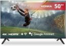 Konka Smart TV LED 50″ UHD 4K, Design sem bordas, comando por voz, Google Assistant e Android TV com Bluetooth KDG50